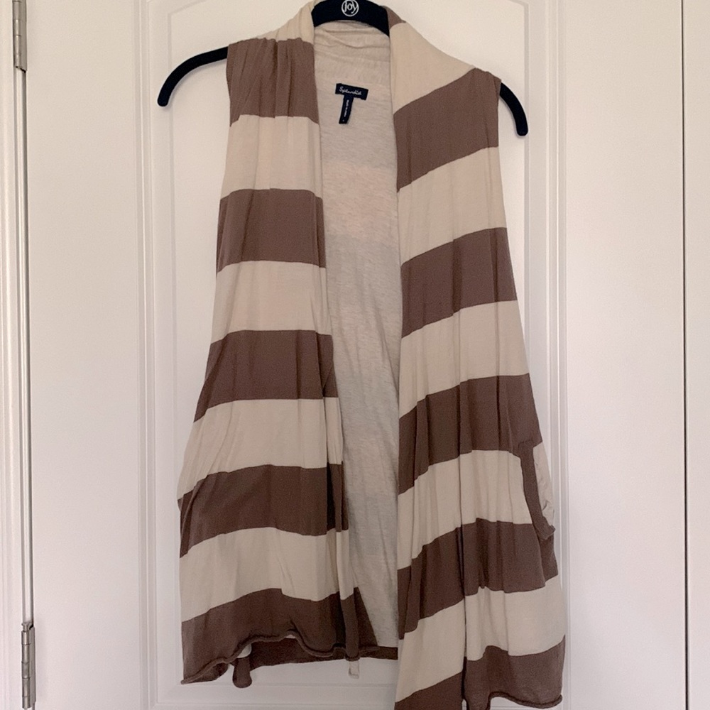 Splendid sleeveless sweater with pockets